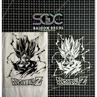 Tem Sticker DTF DRAGONBALL Z 2025 - 2 Màu Sắc |SGDC - 1 Cái/Cặp|