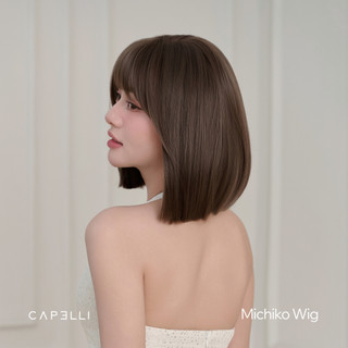 Tóc Giả Nguyên Đầu CAPELLI Bob Ngắn Mái Thưa Michiko Wig