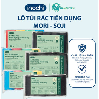 Lô túi rác Mori-Soji Inochi nhựa tái sinh dẻo dai chống thấm, ngăn rò rỉ và thân thiện với môi trường