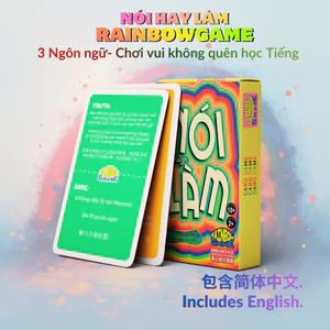 Bộ Bài Nói Hay Làm RainbowGame Tam Ngữ Giấy Cứng Drinking Game Tiệc Tùng MaSoi SG