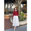 Áo dạ tweed tròn viền ren xinh yêu