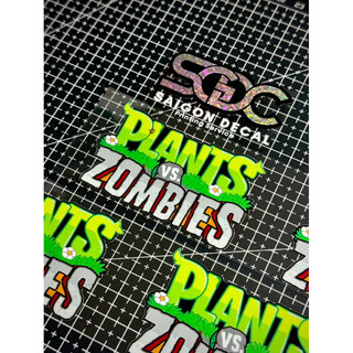 Tem Sticker DTF Chữ Plants Vs Zombies, Dán & Tinh Chỉnh Được Nhiều Vị Trí Trên Xe |SGDC - 1 Cái/Cặp|