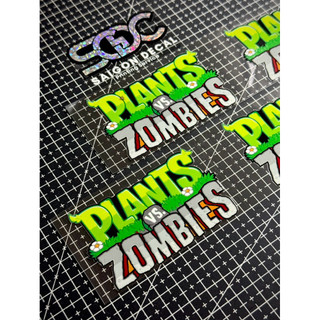 Tem Sticker DTF Chữ Plants Vs Zombies, Dán & Tinh Chỉnh Được Nhiều Vị Trí Trên Xe |SGDC - 1 Cái/Cặp|