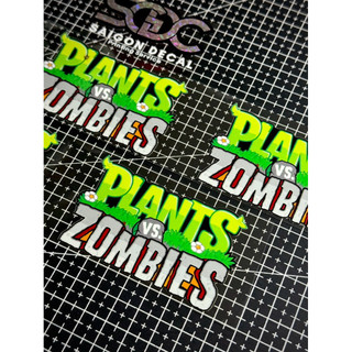 Tem Sticker DTF Chữ Plants Vs Zombies, Dán & Tinh Chỉnh Được Nhiều Vị Trí Trên Xe |SGDC - 1 Cái/Cặp|