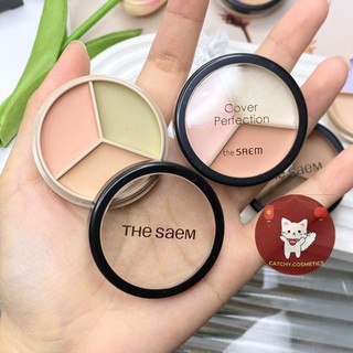 [THE SAEM] Bảng Che Khuyết Điểm 3 Ô The Saem, Cover Perfection Triple Pot Concealer, 4.5gx3