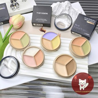 [THE SAEM] Bảng Che Khuyết Điểm 3 Ô The Saem, Cover Perfection Triple Pot Concealer, 4.5gx3