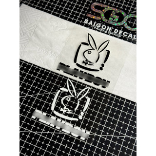 Tem Sticker DTF Rabbit PL•AY B•O•Y Dán & Tinh Chỉnh Được Nhiều Vị Trí Trên Xe - 2 Màu Sắc |SGDC - 1 Cái/Cặp|