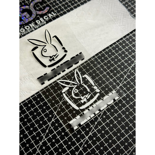 Tem Sticker DTF Rabbit PL•AY B•O•Y Dán & Tinh Chỉnh Được Nhiều Vị Trí Trên Xe - 2 Màu Sắc |SGDC - 1 Cái/Cặp|