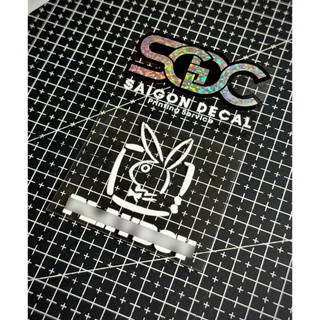 Tem Sticker DTF Rabbit PL•AY B•O•Y Dán & Tinh Chỉnh Được Nhiều Vị Trí Trên Xe - 2 Màu Sắc |SGDC - 1 Cái/Cặp|