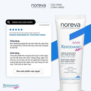 Kem bôi hăm tả và viêm da cơ địa XERODIANE AP+ SOOTHING CREAM ANTI- IRRITATION 40ML dành cho trẻ nhỏ