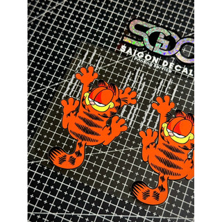 Tem Sticker DTF Mèo Béo Siêu Quậy Garfield, Dán Trang Trí Được Nhiều Vị Trí Trên Xe |SGDC - 1 Cái/Cặp|