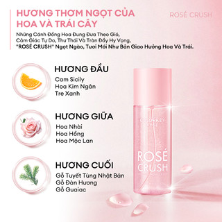 Xịt Thơm Body Mist Colorkey Rosé Shimmer Fragrance Mist Hương Thơm Ngọt Ngào 100ml Duduhouse