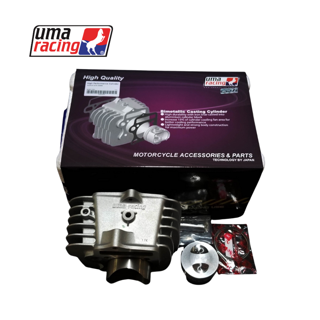 Nòng Máy 53mm UMA Racing Wave/Dream – Tăng Công Suất, Làm Mát Tốt