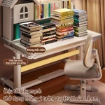 KAZACABàn học, chống gù lưng và cận thị, có thể nâng hạ chiều cao, điều chỉnh mặt bàn, kèm giá đỡ sách có thể điều chỉnh — ảnh 2