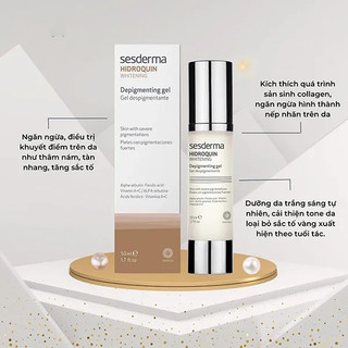 Gel Làm Sáng Da, Cải Thiện Sắc Tố Da - Sesderma Hidroquin Whitening Gel 50ml