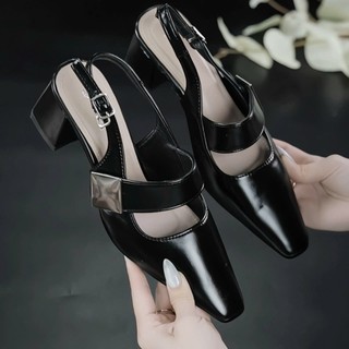 Sandal Cao Gót Nữ gót vuông cao 5P khóa Vuông êm và mềm mã SandalTagVuong phù hợp đi chơi đi làm