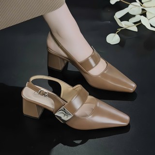 Sandal Cao Gót Nữ gót vuông cao 5P khóa Vuông êm và mềm mã SandalTagVuong phù hợp đi chơi đi làm