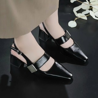 Sandal Cao Gót Nữ gót vuông cao 5P khóa Vuông êm và mềm mã SandalTagVuong phù hợp đi chơi đi làm