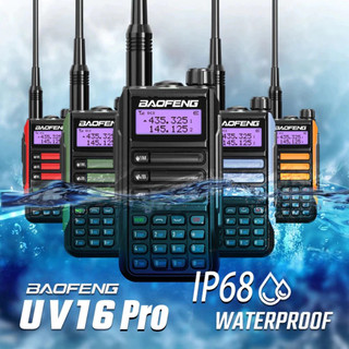 Bộ Đàm baofeng UV-16 Pro IP68 Chống Nước Khoảng Cách 30-50km Băng Tần Kép Bảo Hành 24 Tháng