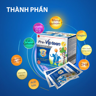 Bộ sản phẩm VIPTEEN giúp Tăng chiều cao toàn diện cho Trẻ: Vipteen + Pre_Vipteen_2 + Pre_Vipteen_3
