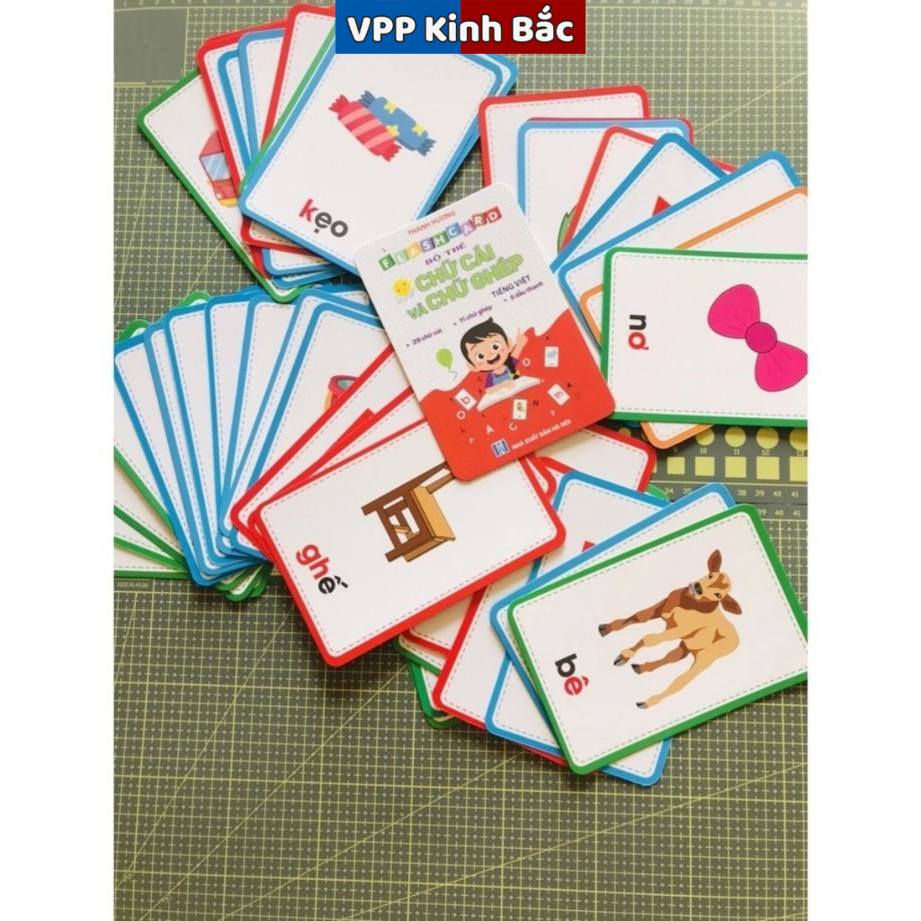 Bộ Thẻ Ghép Chữ Cái Tiếng Việt Dành Cho Các Bé.