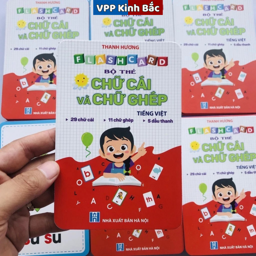 Bộ Thẻ Ghép Chữ Cái Tiếng Việt Dành Cho Các Bé.