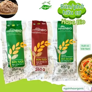Bún phở gạo lứt - bún phở gạo trắng hữu cơ Hoa Sữa/HaSaBio