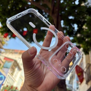 ỐP Lưng iPhone Hít Nam Châm Siêu Chặt Trong Suốt Bảo Vệ Camera Chống Ố VÀng,Chống Sốc KiNGBON