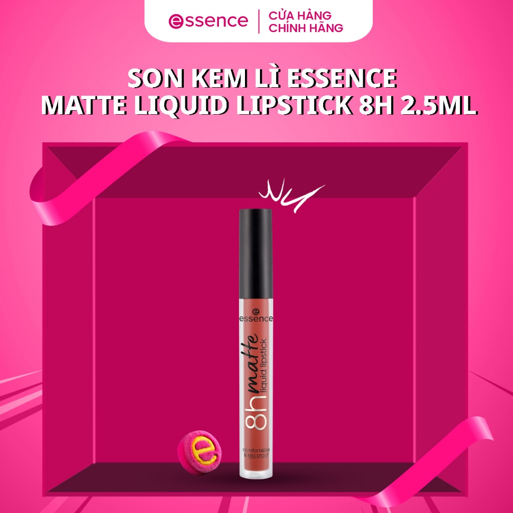 Son kem lì Essence Matte Liquid Lipstick 8h siêu bền màu sắc hồng cá tính năng động 2,5ml