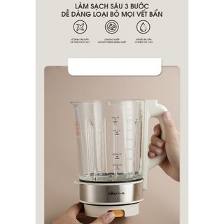 Máy làm sữa mini 1.75L đa năng Bear HB-4H12V (PBJ-D12V6),1000W, Vệ sinh khử trùng nhiệt, Xay sinh tố