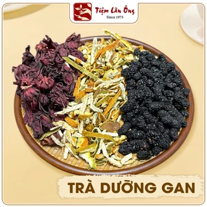 Trà thảo mộc mát gan, trà mát gan, giải nhiệt, thanh lọc, gồm: hoa atiso đỏ, trần bì, dâu tằm - Tiệm Lãn Ông