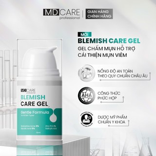 Gel chấm mụn hỗ trợ cải thiện mụn viêm MD CARE MEGADUO và MEGADUO PLUS 15ml