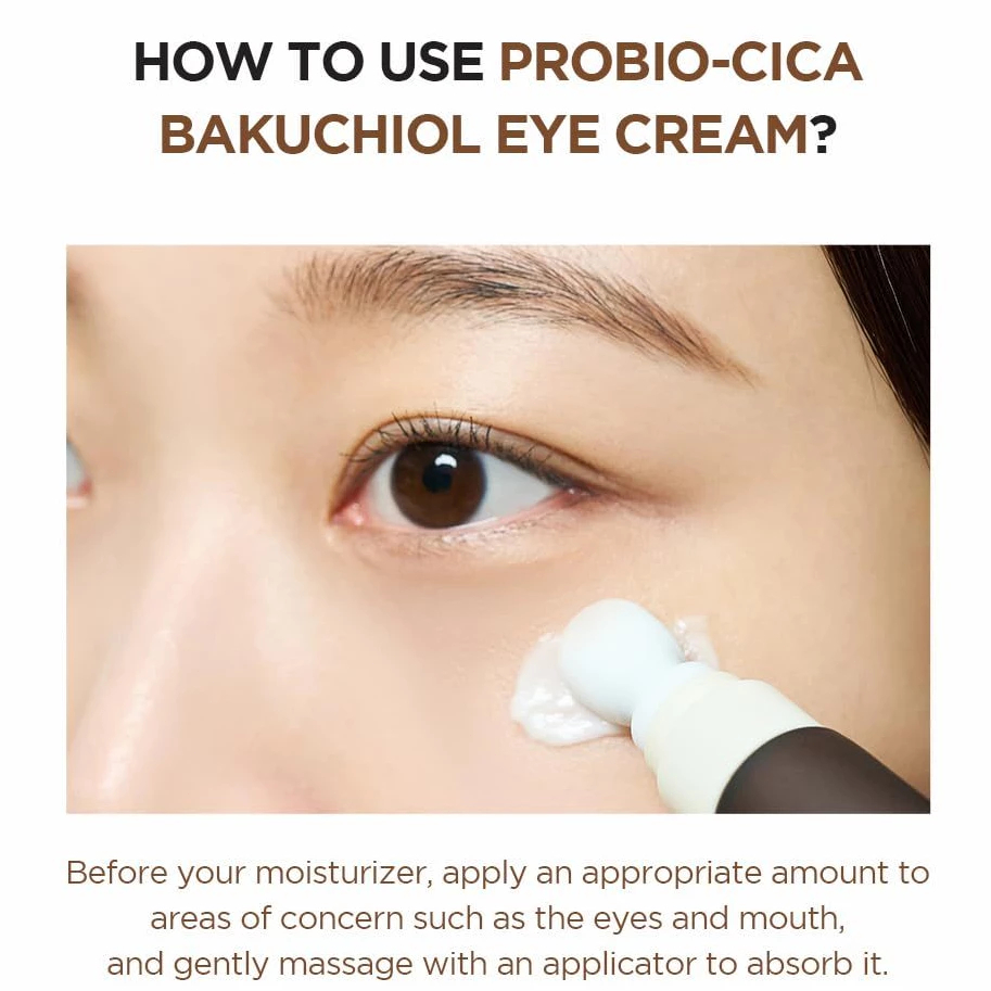 Krim mata pijat Skin 1004 Probio-Cica Bakuchiol Eye Cream 20ml
