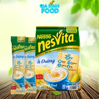 [Thùng x12 Bịch] Ngũ Cốc Nestle NesVita ít đường 350g (14 gói x 25g)