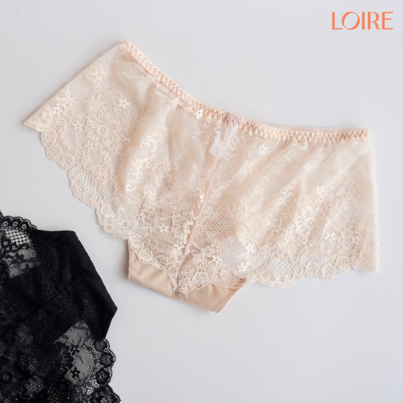 Combo 4 Quần Lót Ren Nữ Sexy Loire VQ078-QL522 Dáng Hipster Co Giãn Tốt Mềm Mại Đáy Cotton Kháng Khuẩn