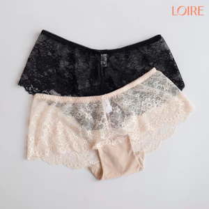 Combo 4 Quần Lót Ren Nữ Sexy Loire VQ078-QL522 Dáng Hipster Co Giãn Tốt Mềm Mại Đáy Cotton Kháng Khuẩn
