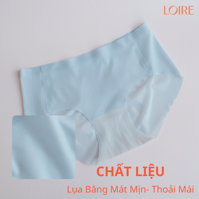 [QUẦN TÀNG HÌNH]Combo 4 Quần Lót Lụa Băng Không Đường Viền Loirechic QLBR78