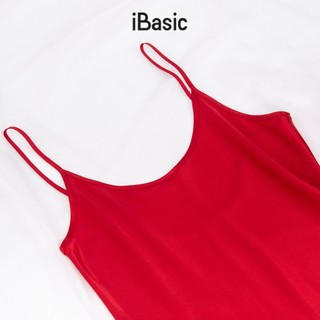 [SEASON OF LOVE] Đầm ngủ Váy ngủ 2 dây lụa satin màu đỏ gợi cảm iBasic 7916