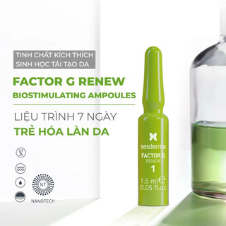 Tinh chất Sesderma Factor G Renew Biostimulating Ampoules 7 x1.5ml – Hỗ Trợ Phục Hồi Tái Tạo Da