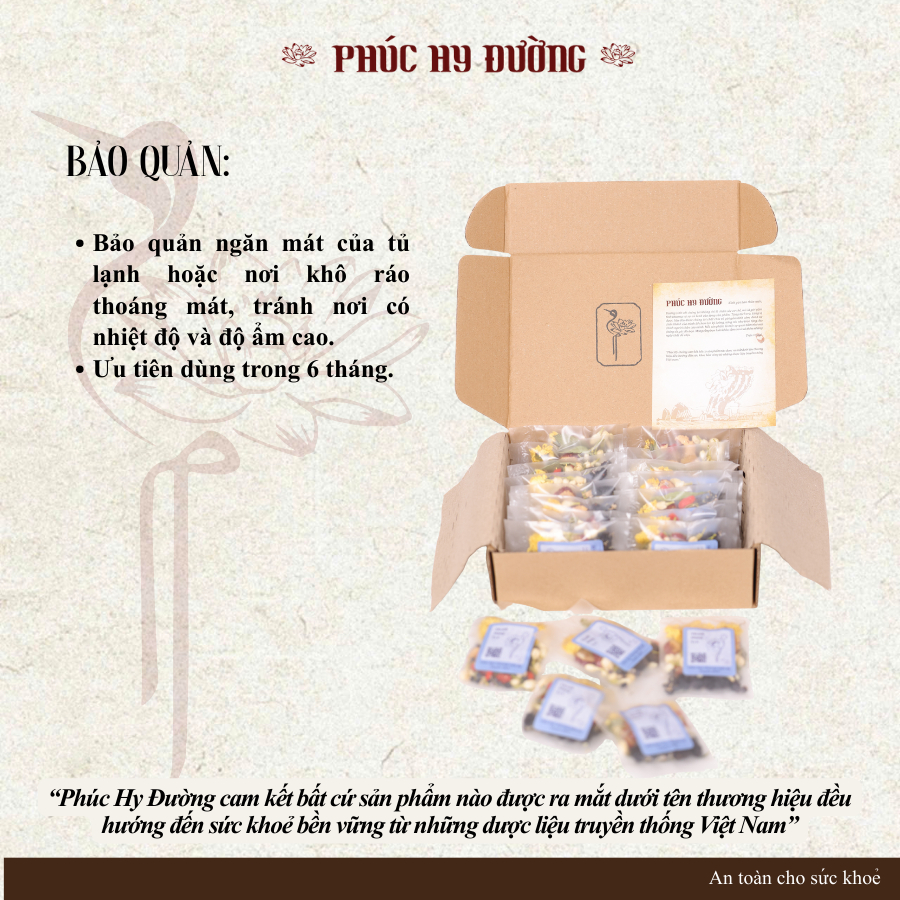 Thanh Mộng Trà Phúc Hy Đường - Trà dưỡng tâm, an giấc, thư giãn tâm trí, da đẹp tự nhiên