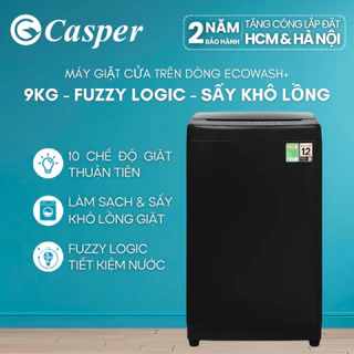 [Shopee - Lắp đặt 0Đ HN HCM] Máy giặt cửa trên Casper 9KG WT-9NB3 - Chính hãng - Bảo hành 2 năm
