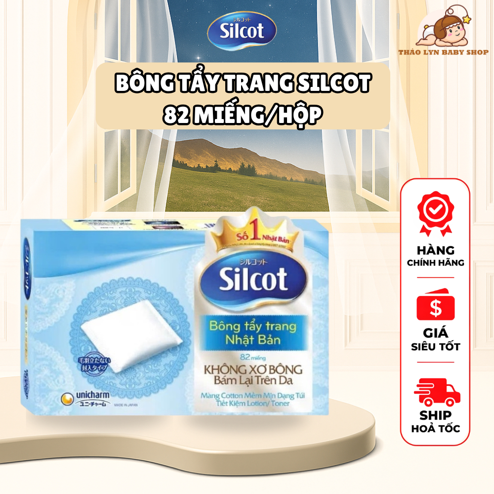 Bông Tẩy Trang (Bông Trang Điểm) Silcot – 82 Miếng/Hộp – Nhập Khẩu ...