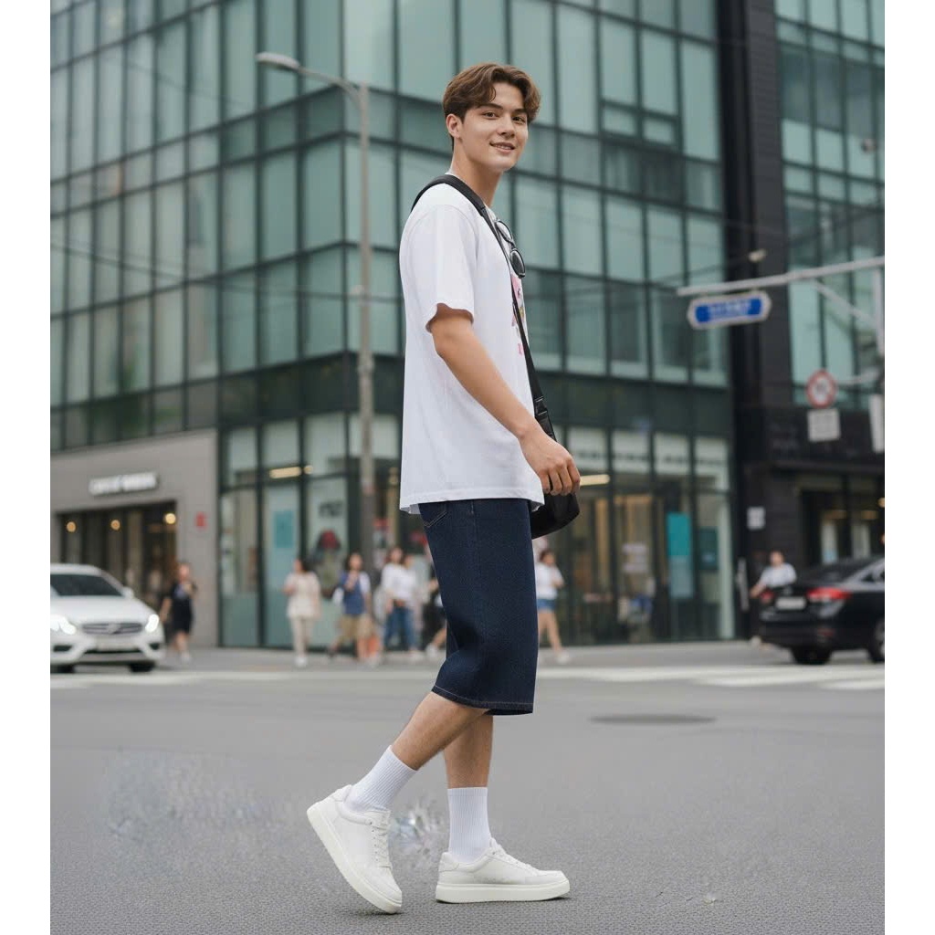 Áo thun Stee Cổ tròn PINK SHARK Localbrand ICVCVNI Unisex