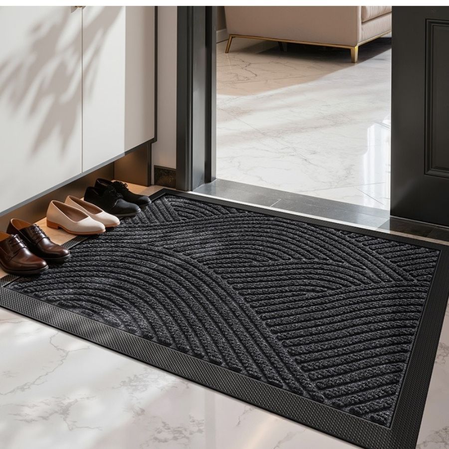 Thảm Lau Chùi Chân Cửa Ra Vào Nhà Tắm Sợi Polyester Cao Cấp Chống Trượt Khô Nhanh Siêu Bền kích thước lớn Size Lớn 1986