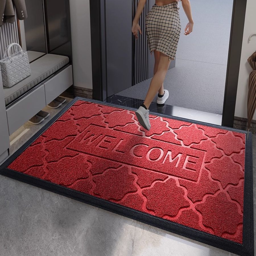 Thảm Lau Chùi Chân Cửa Ra Vào Nhà Tắm Sợi Polyester Cao Cấp Chống Trượt Khô Nhanh Siêu Bền kích thước lớn Size Lớn 1986