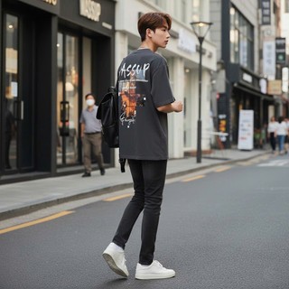 Áo thun Stee Cổ tròn WASSUP II Localbrand ICVCVNI Unisex