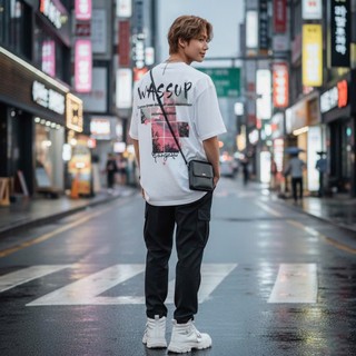 Áo thun Stee Cổ tròn WASSUP II Localbrand ICVCVNI Unisex