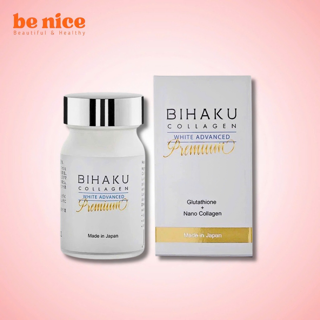 Vin ung Bihaku Collagen White Advanced Premium dng trng da Nht Bn 30  vin - Be Nice | Shopee Vit Nam