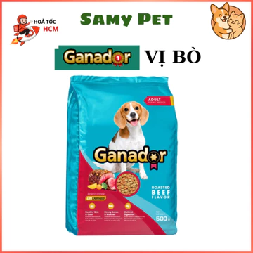 [Hoả Tốc 21H] Hạt GANADOR Bò Nướng 3kg –Thức Ăn Chó Trưởng Thành, Hạt Cho Chó | Thức ăn Cho Chó