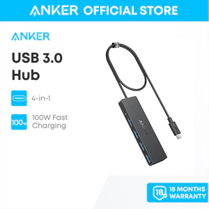 Hub chuyển đổi Anker A8309 4 cổng USB-C, USB 3.0, truyền dữ liệu 5Gbps, thiết kế siêu mỏng